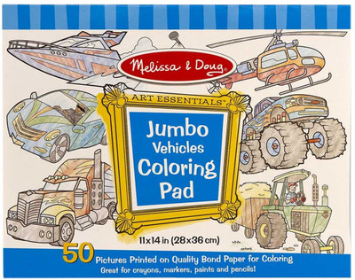 

Melissa & Doug Jumbo Vehicles Coloring Pad