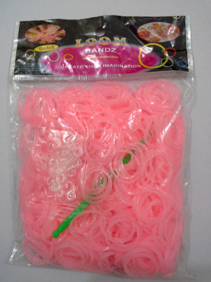 

Shatchi 600 JELLY PINK Loom band refill art craft kit toys with S Clips & Hook, special gift for birthday,Anniversary,festival