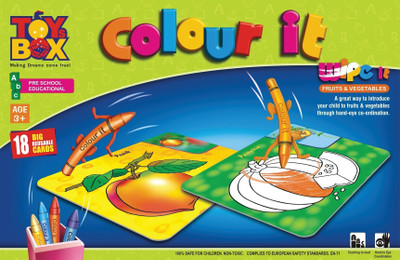 

Toysbox Colour It Wipe It - Fruits & Vegetables