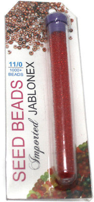 

Jaunty Beadsnfashion Imported Jablonex Seed Beads Trans Red