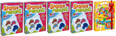 

Awals Sponge Painting Pack Of 4 Free Mosaics Tiles