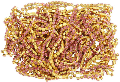 

GOELX Stone Chain Light Pink for Jewellery Making