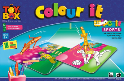 

Toysbox Colour It Wipe It - Sports