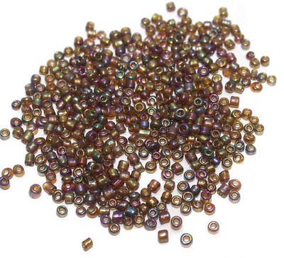 

Jaunty Beadsnfashion Seed Beads Brown Rainbow (100 Gm)