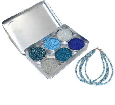 

Jaunty Beadsnfashion Jewellery Making Seed Beads Ice Age DIY Kit (6 Colors)