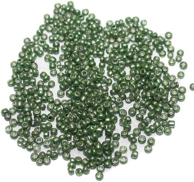 

Jaunty Beadsnfashion Metallic Seed Beads Green (100 Gm)