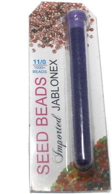 

Jaunty Beadsnfashion Imported Jablonex Seed Beads Trans Dark Blue