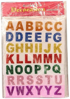 

Homeshopeez Art & Craft ABC Stickers-Pack of 10 Sheet