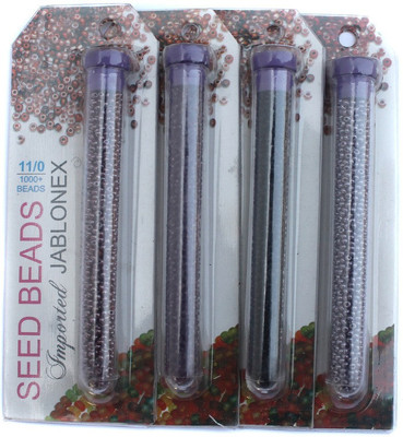 

Jaunty Beadsnfashion Imported Jablonex Seed Beads Assorted 4 Tube DIY Combo