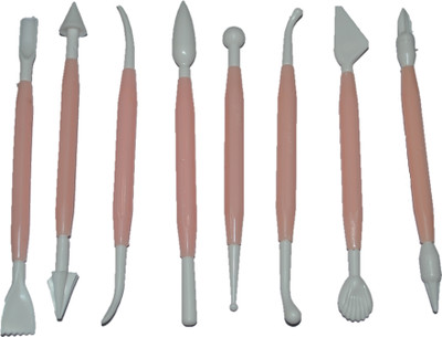 

Art and Craft Creations Terracotta Jewellery Pottery Tool Kit - 8 Pcs Plastic Tool