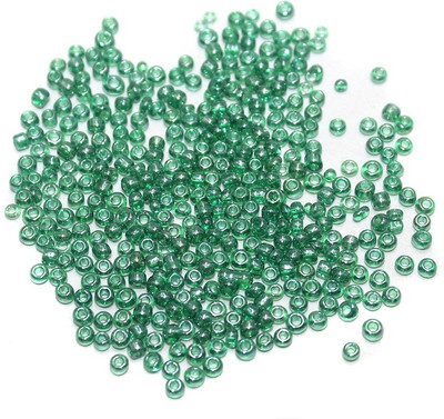 

Jaunty Beadsnfashion Seed Beads Green AB (100 Gm)