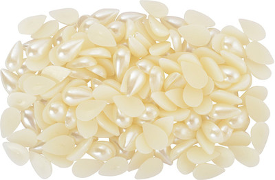 

GOELX Pearl Half Pastable Drop Shape for Jewellery Making