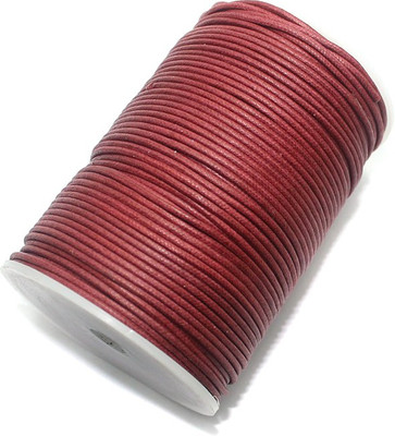 

Jaunty Beadsnfashion Jewellery Making Cotton Cord Cherry 2 MM (100 Mtrs.)