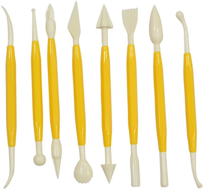 

AsianHobbyCrafts (1379_B) Plastic Carving Modelling Tools" 8pcs, 1 pack