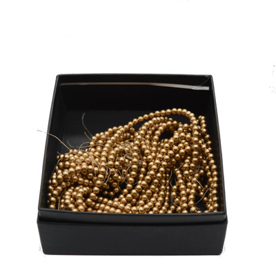 

ecaart Dull Gold Plastic Beads for Jewellery making
