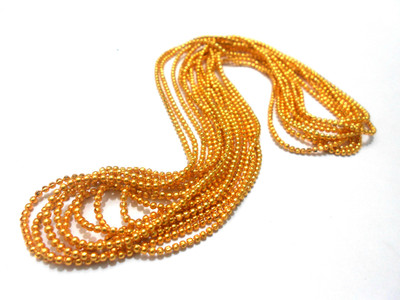 

GOELX Shiny golden ball chain for Bangle/Jhumka/Jewellery making