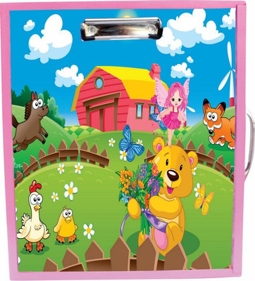 

Enigmatic Woodworks Wooden Art Box - Farm House Theme1(Pink)