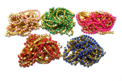

GOELX Pearl Chain Combo of 5 beautiful colours