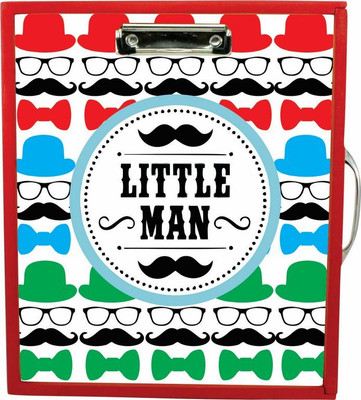 

Enigmatic Woodworks Wooden Art Box - Little Man Theme(Red)