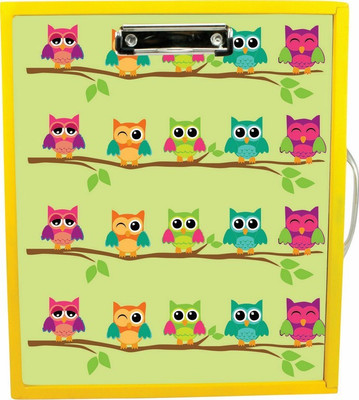 

Enigmatic Woodworks Wooden Art Box - Owl Theme(Yellow)