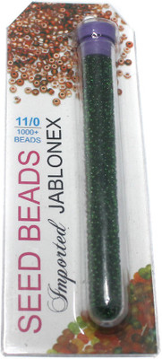 

Jaunty Beadsnfashion Imported Jablonex Seed Beads Trans Green