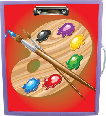 Enigmatic Woodworks Wooden Art Box - Art Theme2(Purple)