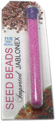 

Jaunty Beadsnfashion Imported Jablonex Seed Beads Inside Color Hot Pink