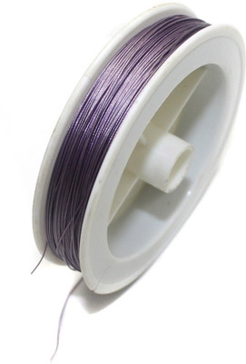 

Jaunty Beadsnfashion Metal Beading Wire Voilet For Jewellery Making DIY, 0.45 MM (100 Mtrs.)