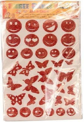 

Homeshopeez Art & Craft Smiley Stickers-Pack Of 10 Sheet
