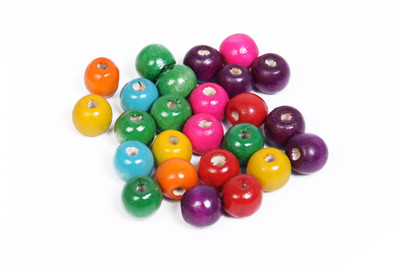 

Vardhman Multicolor Wooden Jewellery Beads - 400Pcs