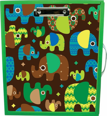 

Enigmatic Woodworks Wooden Art Box - Elephant Theme(Green)
