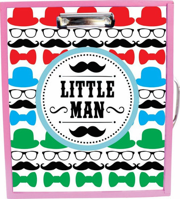 

Enigmatic Woodworks Wooden Art Box - Little Man Theme(Pink)