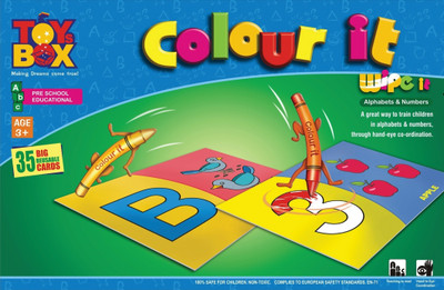 

Toysbox Colour It Wipe It - Alphabets & Numbers