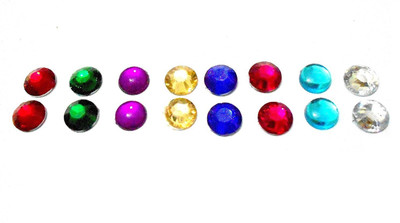 

Vardhman Jewellery Designing Coloured Crystal Pastable Stones size 6mm, pack of 400