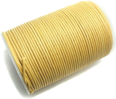 

Jaunty Beadsnfashion Jewellery Making Cotton Cord Golden 2 MM (100 Mtrs.)