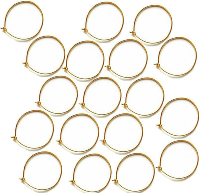 

Udhayam Gold Finish Ear Round Ring For Jewellery Making Accessories