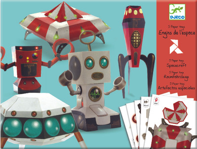 

Djeco 5 Paper Toys - Spacecraft