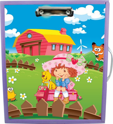 Enigmatic Woodworks Wooden Art Box - Farm House Theme3(Purple)