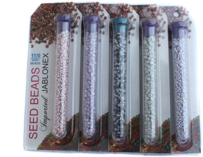 

Jaunty Beadsnfashion Imported Jablonex Seed Beads Assorted 5 Tube DIY Combo