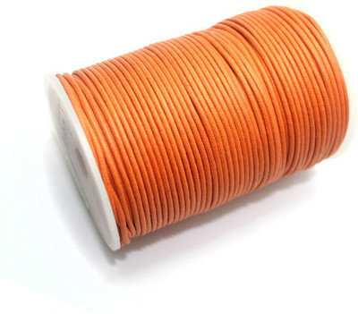

Jaunty Beadsnfashion Jewellery Making Cotton Cord Orange 2 MM (100 Mtrs.)