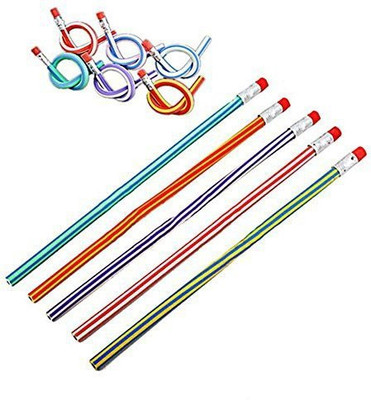 

Dealglad 5pcs Creative Design Bendy Soft Pencil Pen for Children