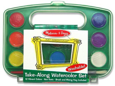 

Melissa & Doug Take Along Watercolor Paint Set 12 Colors