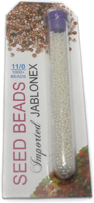 

Jaunty Beadsnfashion Imported Jablonex Seed Beads Ceylonese Off White
