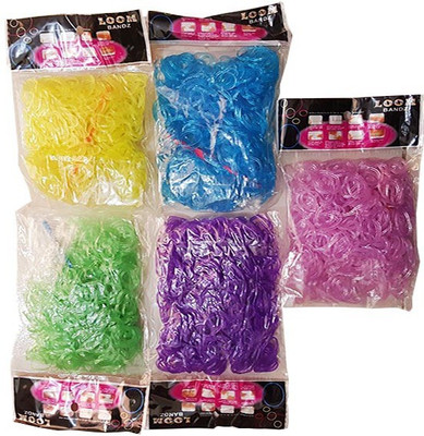 

Shatchi 3000 SHINING ASSORTED loom band refill art craft kit toys with S Clips & Hook, special gift for birthday,Anniversary