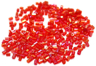 

Jaunty Beadsnfashion Seed Bugles Beads Pink Rainbow (100 Gm)