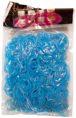 

Shatchi Shining Blue 600 Loom Band Refill Kit Kids Arts Crafts Toys With S Clips & Hook, Birthday, Anniversary, Festival