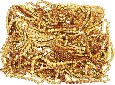 

GOELX Stone Chain Brown for jewellery making
