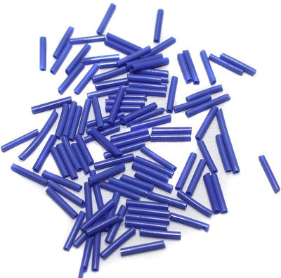

Jaunty Beadsnfashion Seed Bugles Beads Dark Blue (100 Gm)
