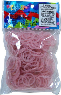 Rainbow Loom Rainbow Loom Glitter Pink Bands