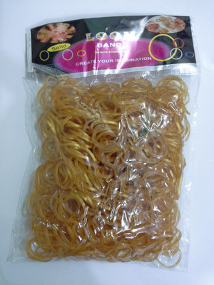 

Shatchi 600 Metallic Gold Loom Band Refill Kit Kids Toys Arts Crafts Toys With S Clips & Hook, Gift For Birthday, Anniversary, Festival